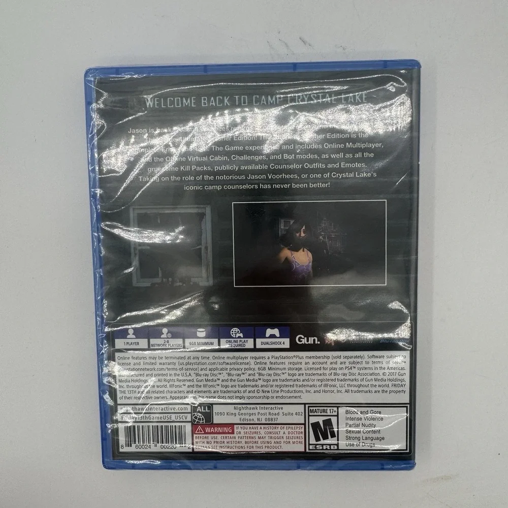 Friday The 13th The Game: Ultimate Slasher Edition PS4 Sony PlayStation 4, 2018